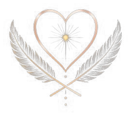 Ari Leal — heart and feathers emblem